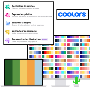 coolors application générateur palette de couleurs