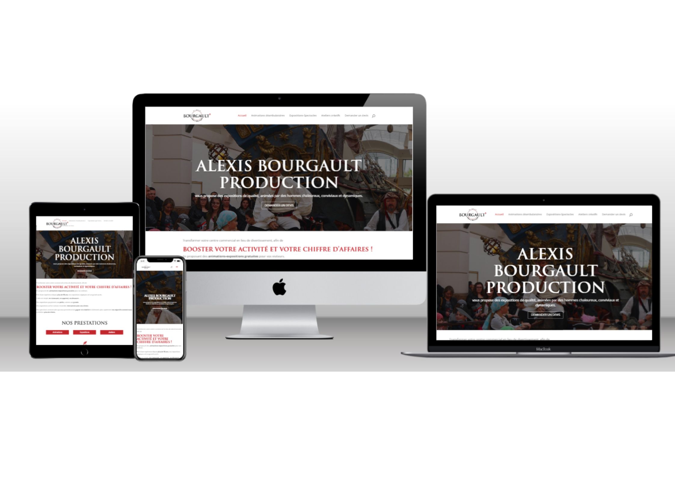 site web bourgault production alexis